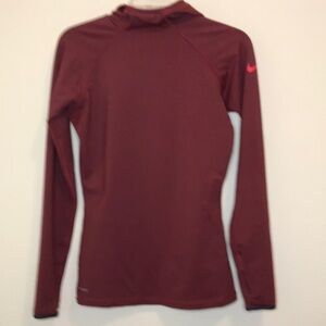 Nike Pro Purple and Pink Fitted Running Hoodie Size Medium